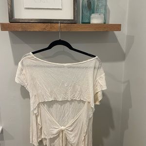 EUC free people open back tee